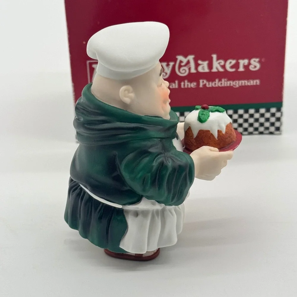 Dept 56 Merry Makers Percival the Puddingman Figurine Christmas Chef with Box